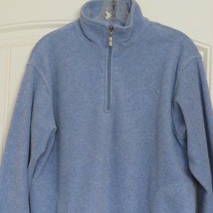 Vintage Northern Reflections BLUE Quarter-Zip Fuzzy Top MEDIUM (K86)